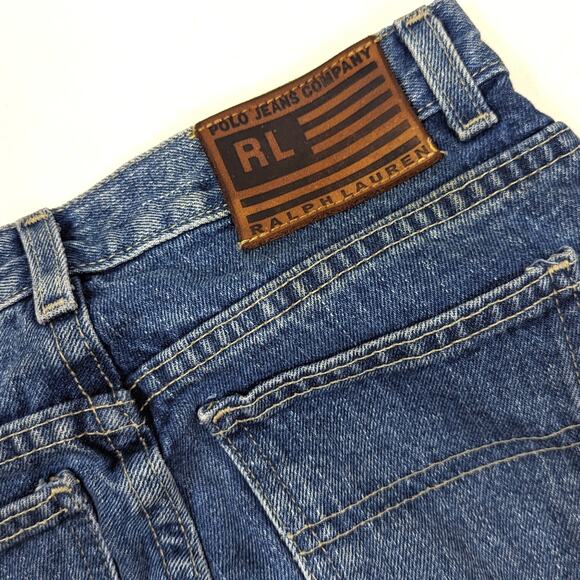 Vintage Ralph Lauren Jeans Girls Size 12 Medium Wash Flare - Picture 6 of 7